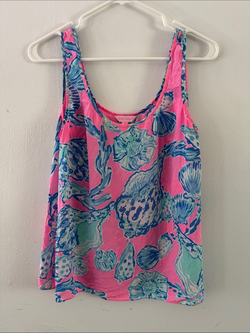 Lilly Pulitzer Cosmos silk tank top Sz s